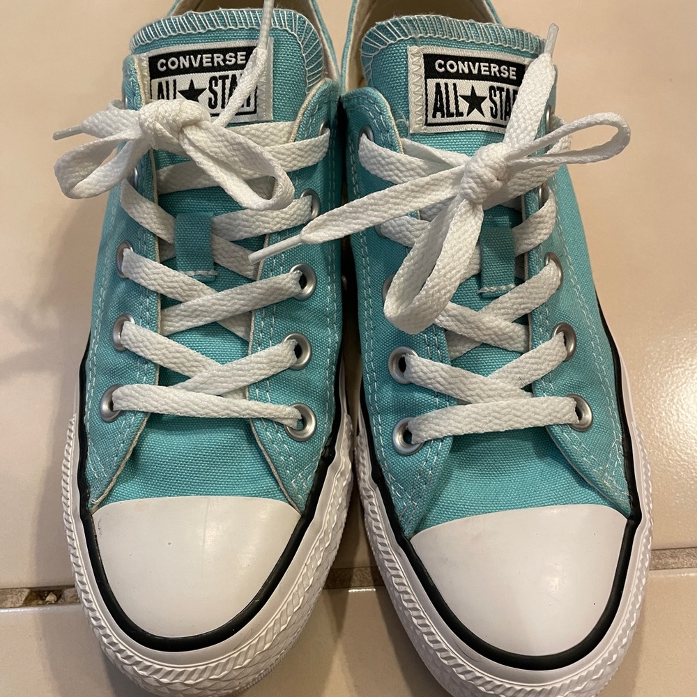 Converse CTAS OX - Bleached Aqua and Black